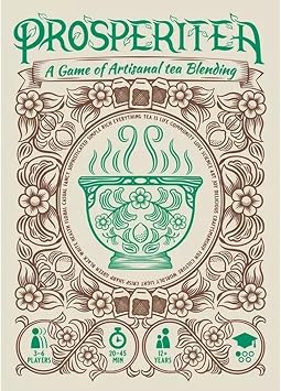 Prosperitea - A Game of Artisinal Tea Blending, Co-opetition Game, Ages 12+, 3-6 Players, 20-45 Min