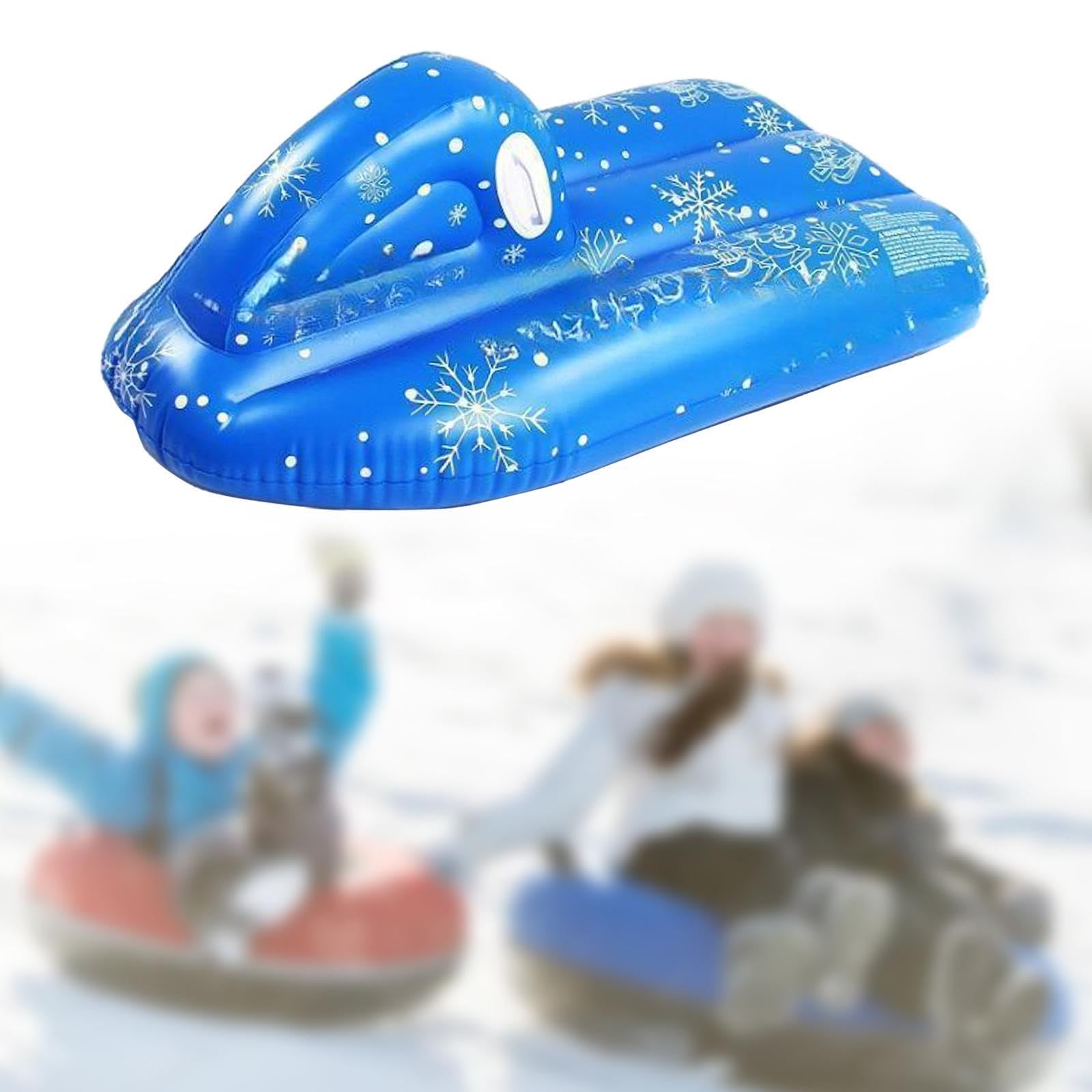 Slittino Gonfiabile, Fondo Spesso con Maniglie, Giocattoli da Neve per Sport all'Aria Aperta, Scivolo,