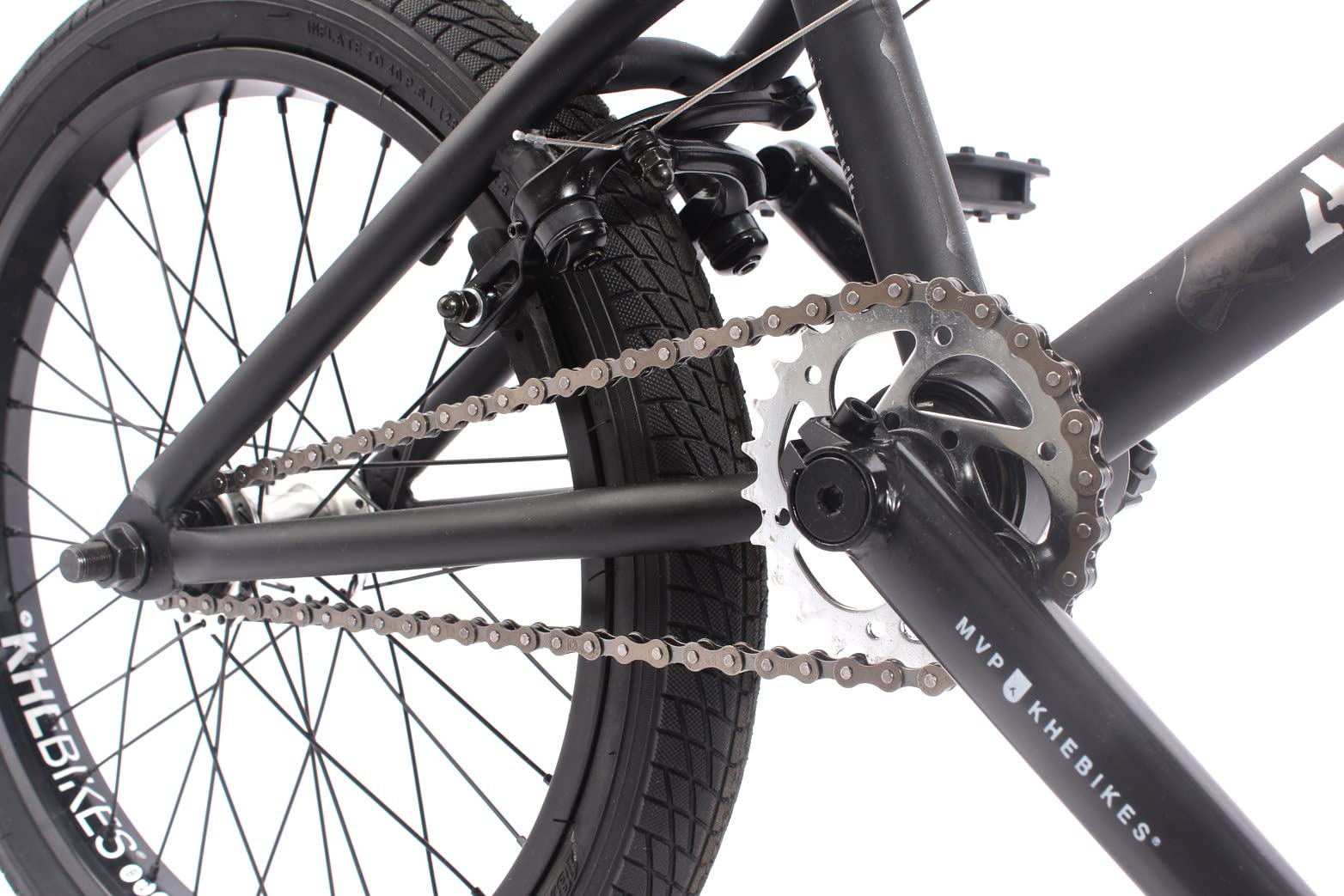 KHEbikes BMX Fahrrad Arsenic, 18 Zoll, patentierter Affix 360° Rotor, für Kinder und Jugendliche, schwarz, superleichtes Gewicht - nur 10,1kg