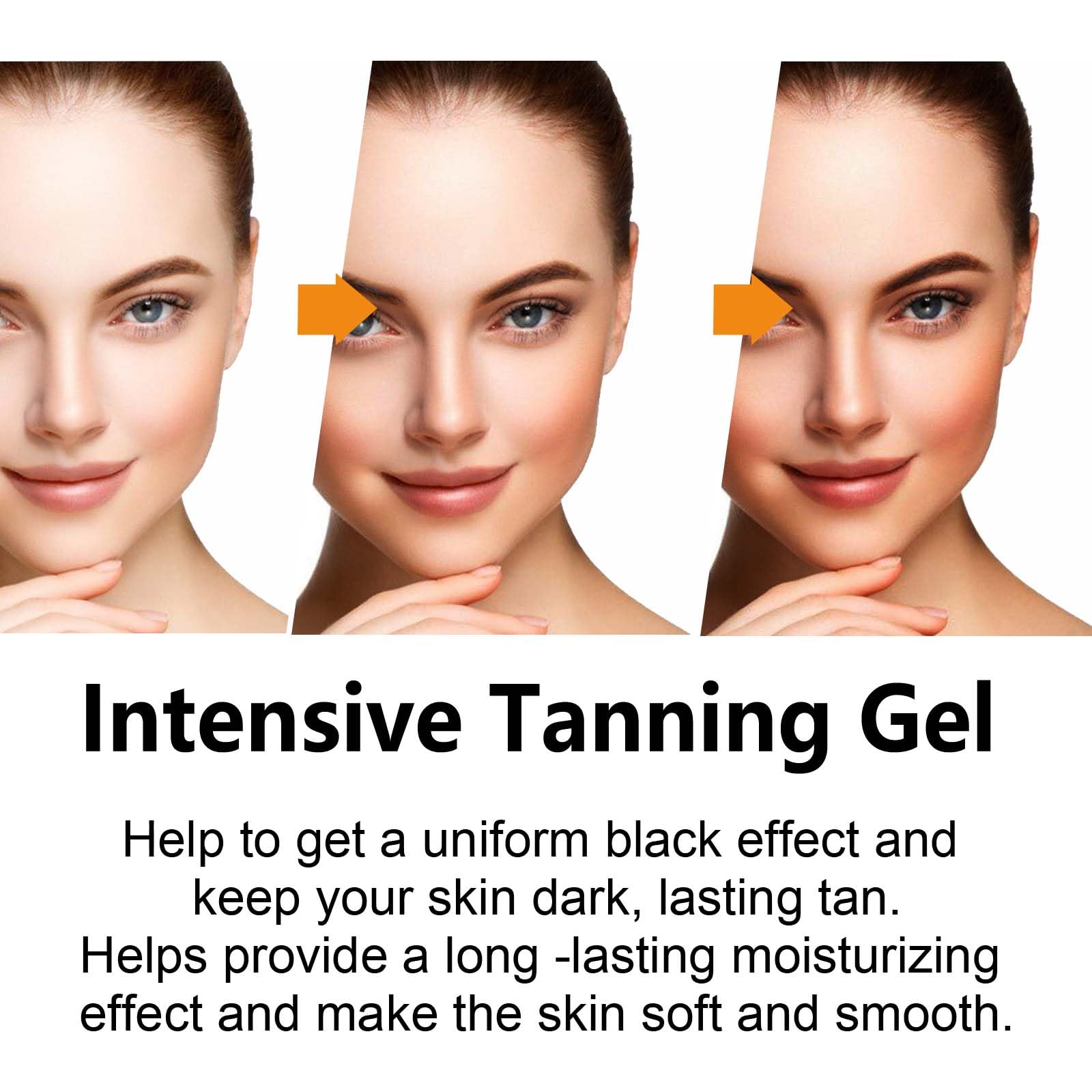 Gel abbronzante, 150g Crema acceleratrice di abbronzatura solare, abbronzante intenso e morbido, ottenere un'abbronzatura naturale con ingredienti naturali