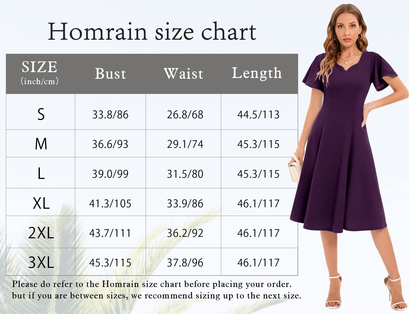 HomRain Robe de cocktail ajustée et évasée pour demoiselle d'honneur, invitée de mariage pour femme, robe de travail pour remise de diplôme