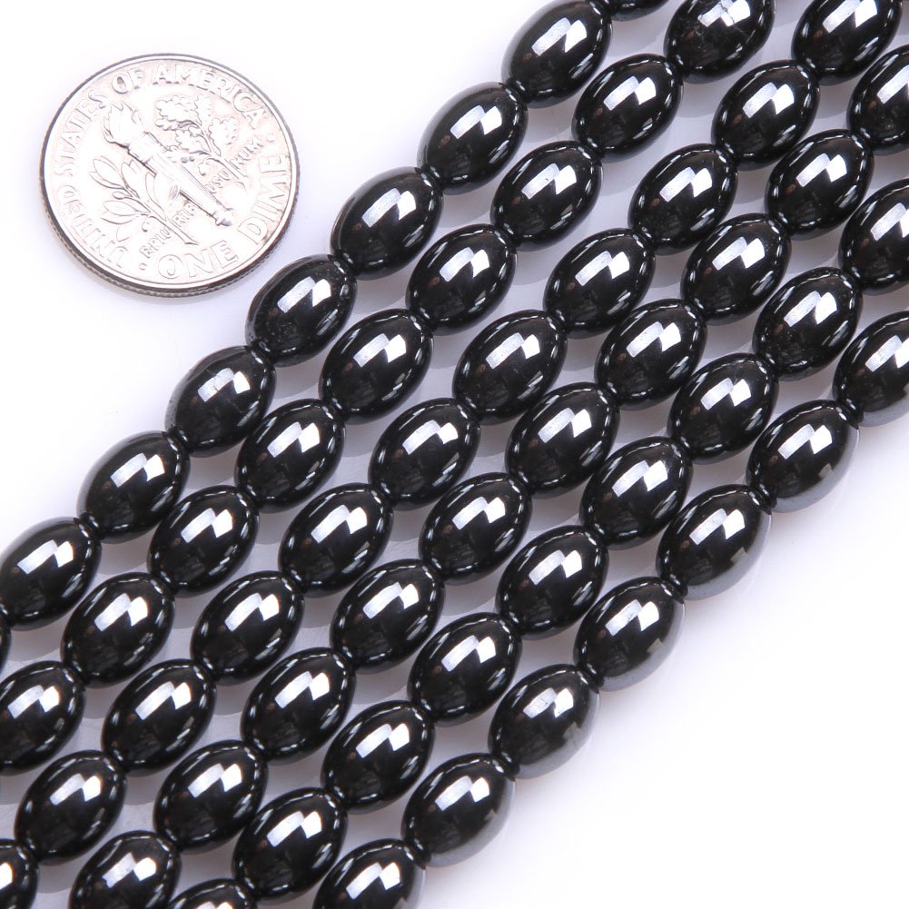 Perles D'hématite Noire Naturelle 5-8 Mm - Fil De 76 Cm Pour Bijoux DIY - Pierre énergétique, Irrégulière, Trou 1 Mm