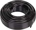 Raindrip 016010T 1/4-Inch Drip Irrigation Supply Tubing, 100-Foot., for Drip Irrigation, Drip Emitters, Irrigation Parts, Systems, Black Polyethylene