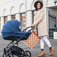 Vista 2 de Paquete de 2 bolsas para artículos húmedos y secos para pañales de tela y piezas de extractor de leche, bolsa húmeda reutilizable impermeable