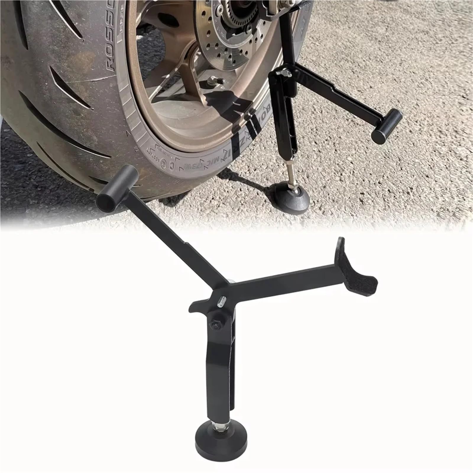adapter podpórki Rama podnosząca składana do motocykla, ciężka, stabilna rama dźwigu z podłokietnikiem