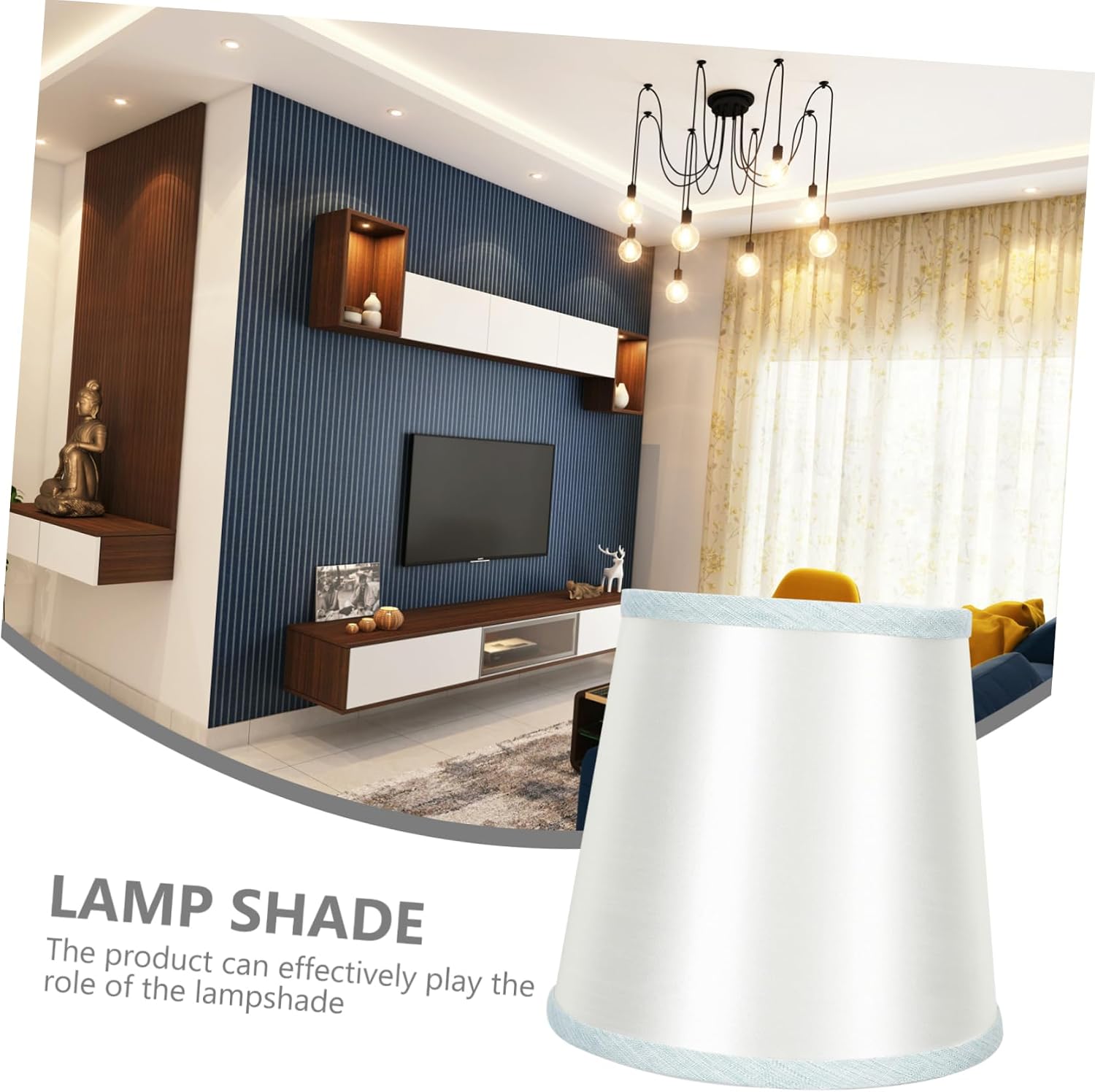Unique Modern Decorative Cloth Lampshade for Pendant Lights Simple Installation Lightweight Eye-friendly for Living Rooms Bedrooms and Studies Enhance Your Home Decor