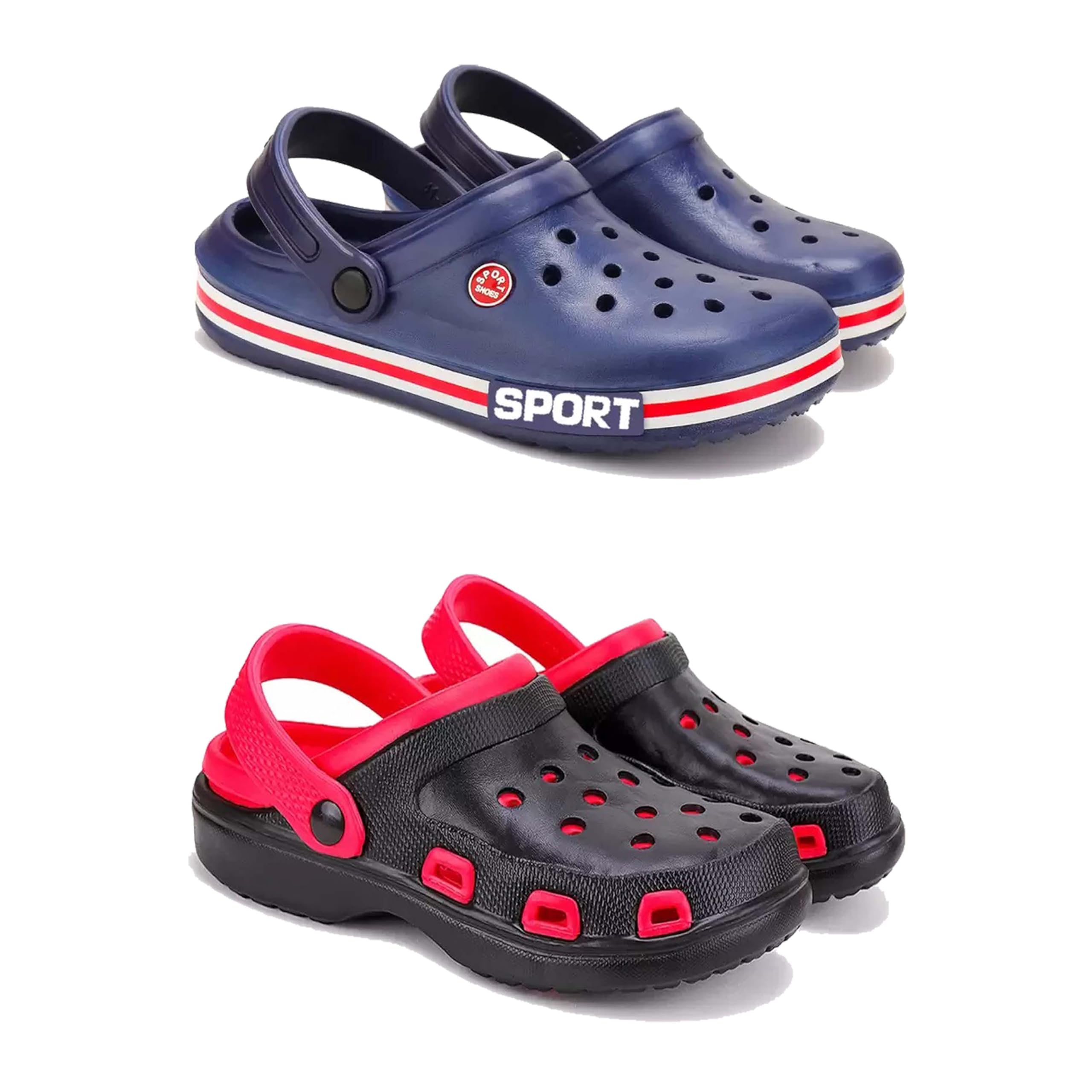 Men's Sandals Clogs| Lightweight Wear| Stylish & Easy to Wear For Men's PCV-SAN-(2-COMBO)-3015-3017