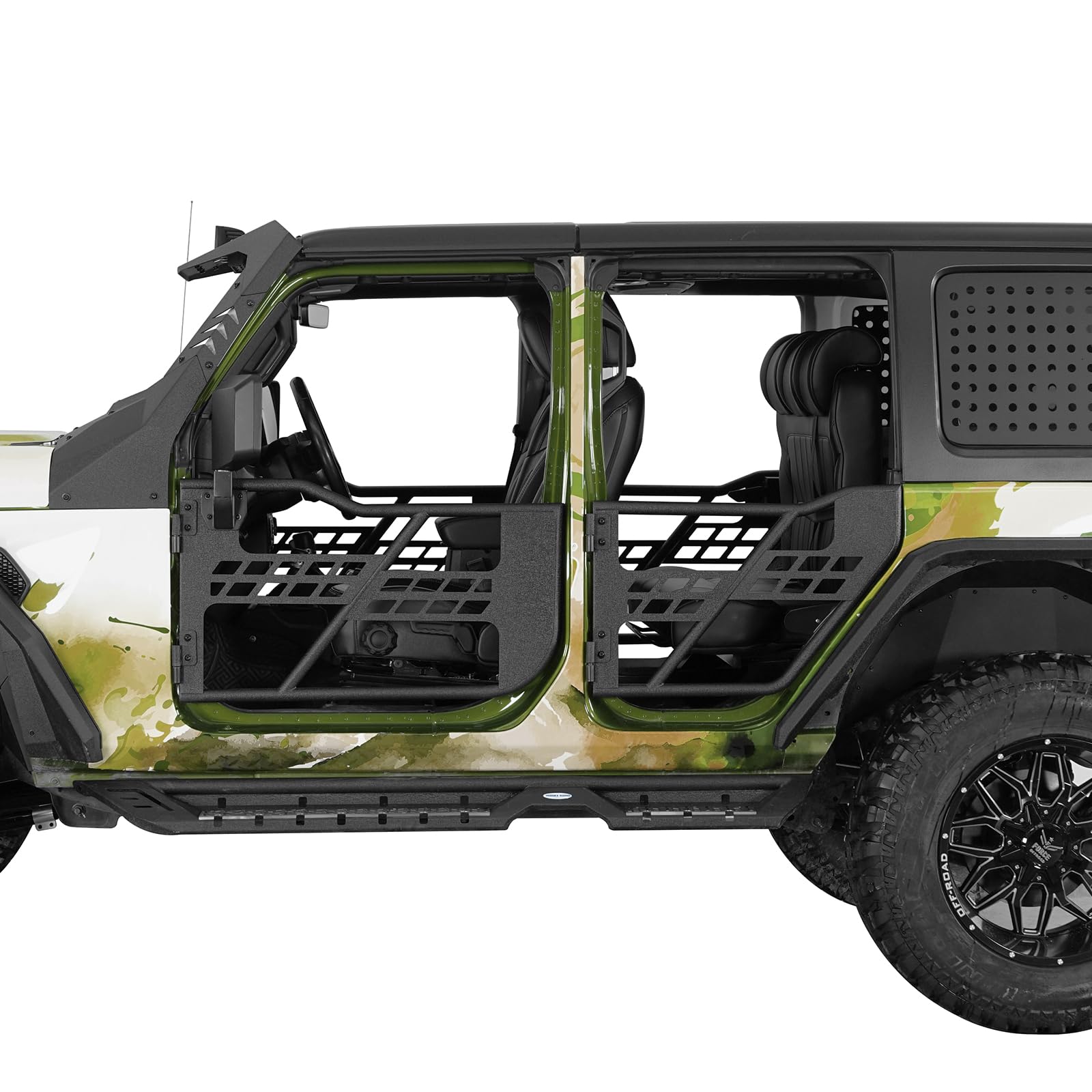 Amazon | V8 GOD JL Wrangler 管状ドア 交換用 ハーフドアガード Jeep 