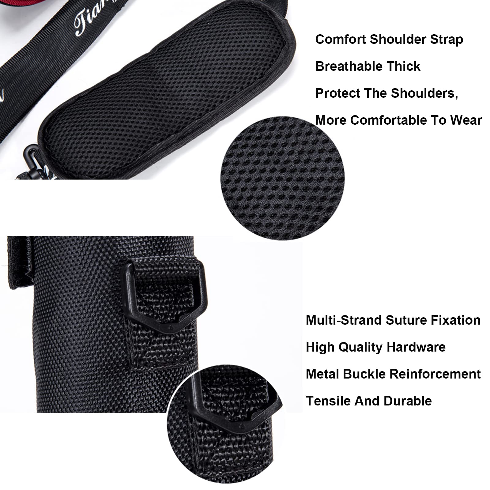 Borsa da Golf per Pistola da Golf in Nylon Impermeabile Borsa da Golf Protettiva per Mazze da Golf da 2~3 Pezzi Borsa da Golf Leggera Pieghevole