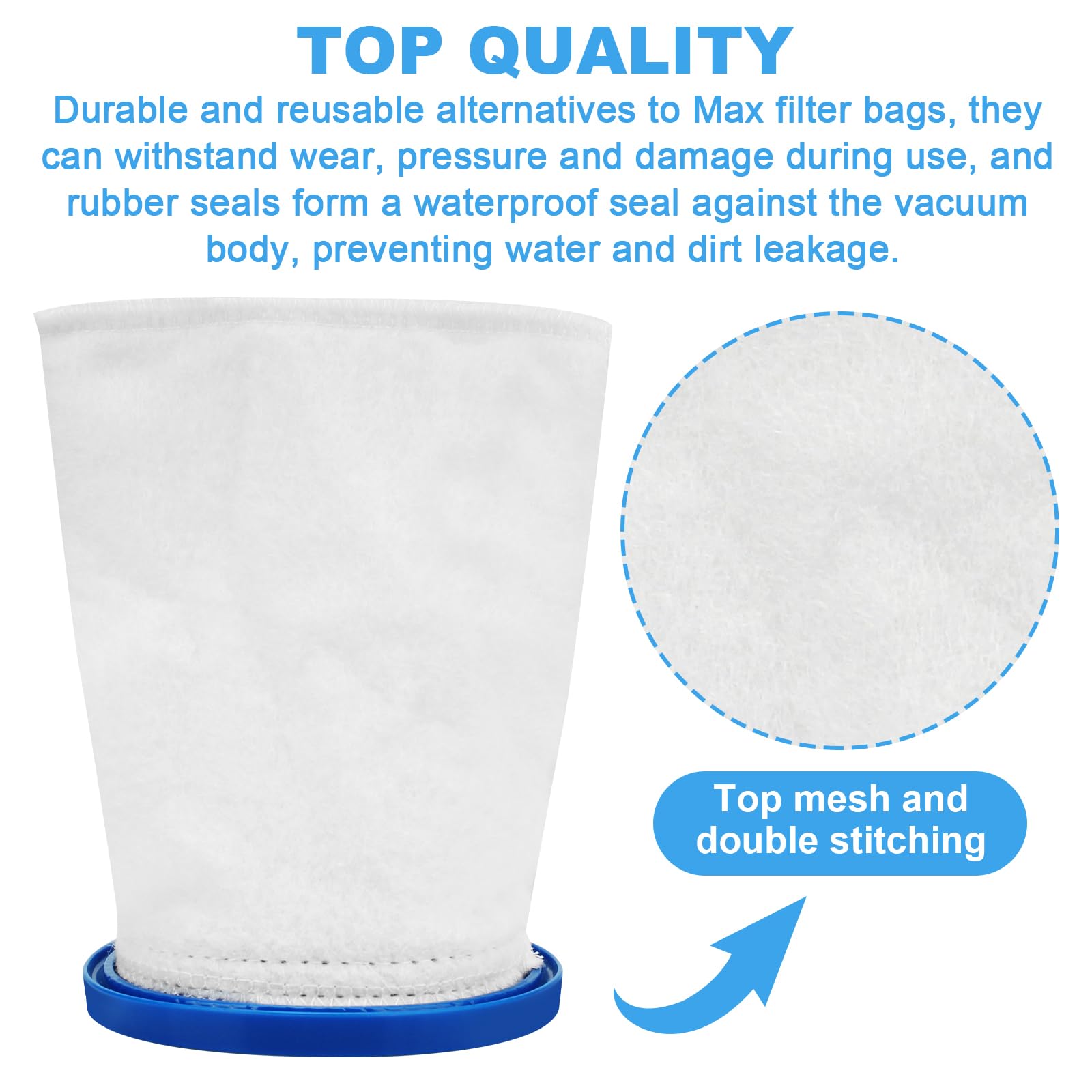 Getdoublerich Lot De 2 Sacs Filtrants Réutilisables Pour