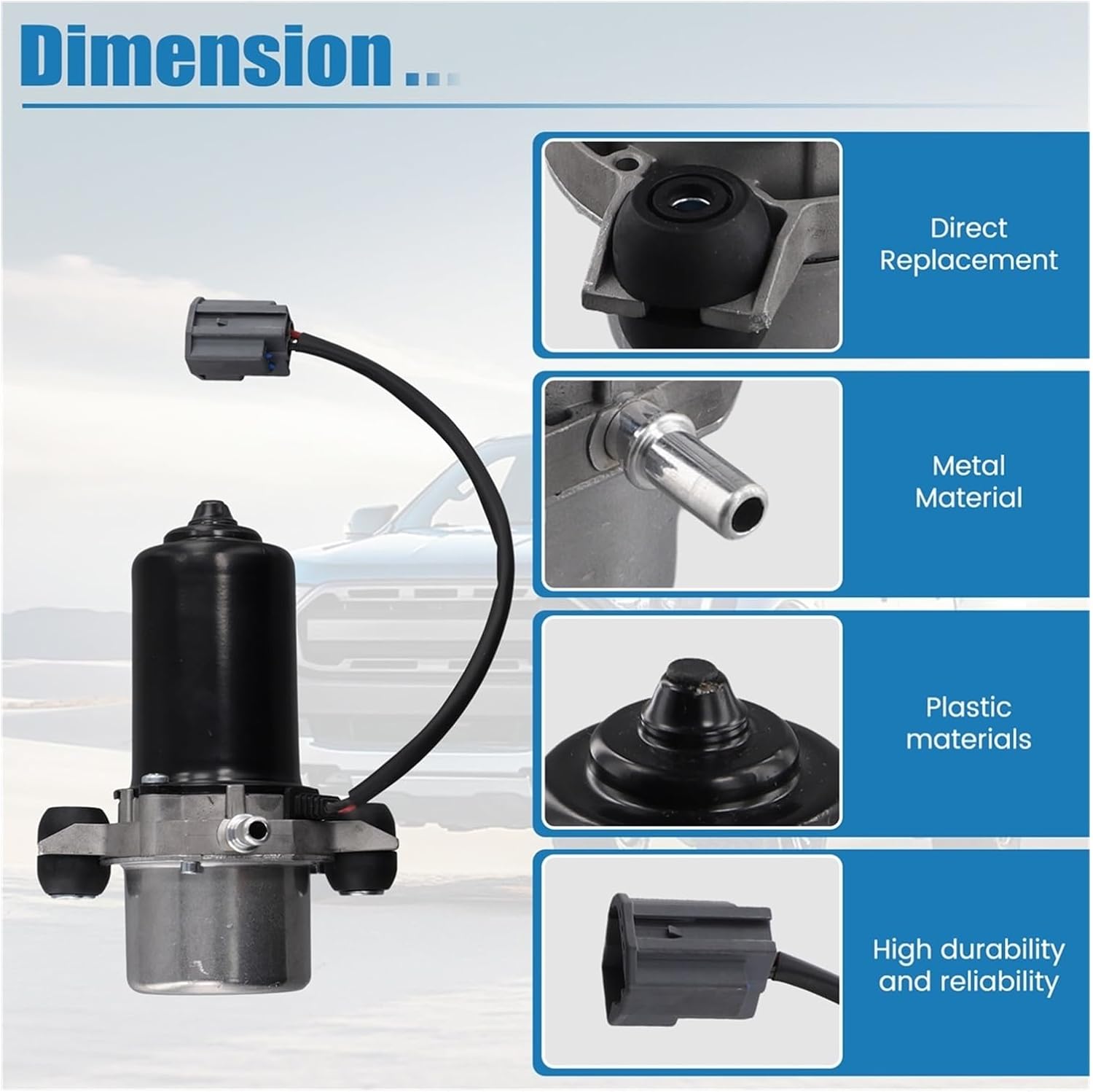 Automobile Brake Booster Air Pump Electronic Brake Vacuum Pump Compatible With UP30 8TG009286-001 4581954AB 04581954