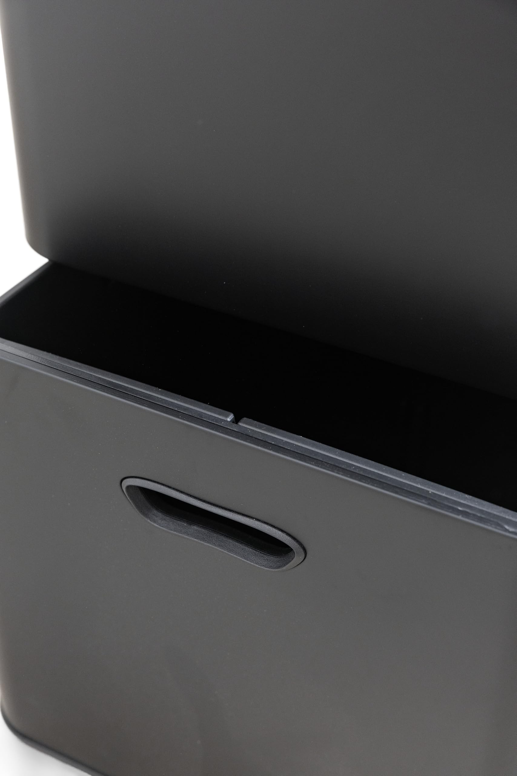 Bayt Poubelle De Tri Sélectif 60 L Pour La Cuisine - Poubelles De Cuisine À Double Bac De 60 Litres Pour Le Tri Des Déchets | Poubelle Verticale En Acier Inoxydable Noir Mat