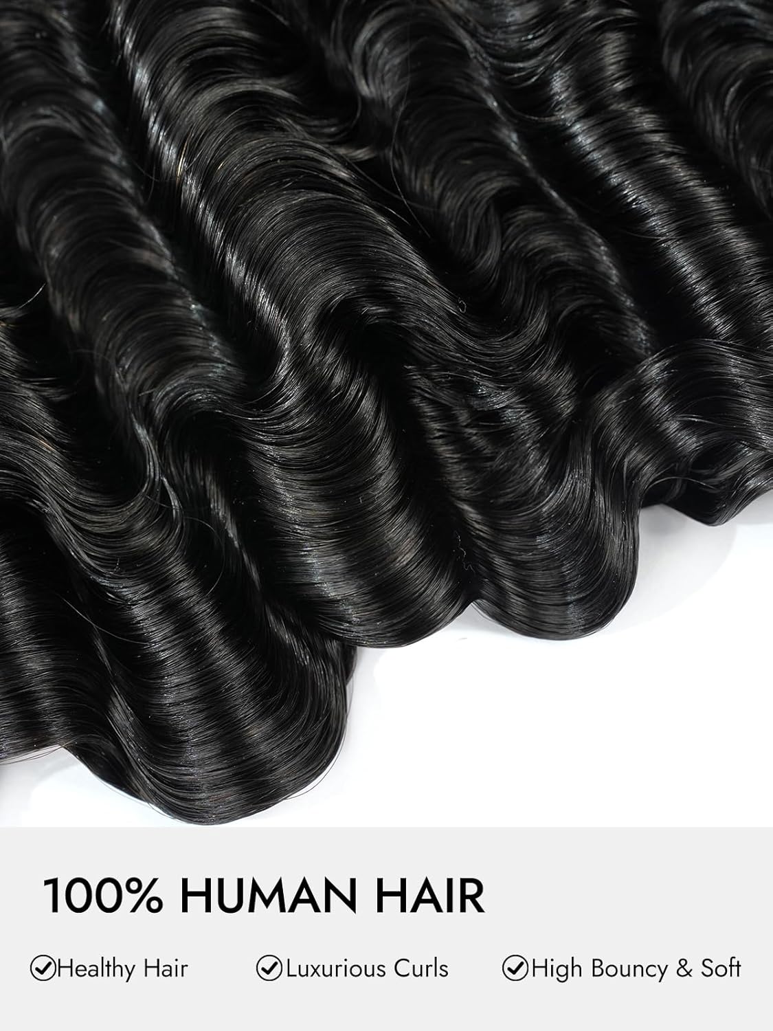 Wiggins Burmese Curly Bundles Human Hair 16 18 20 Deep Curly Human Hair 3 Bundles Water Wave Unprocessed Weft Extensions For Black Women Natural Black