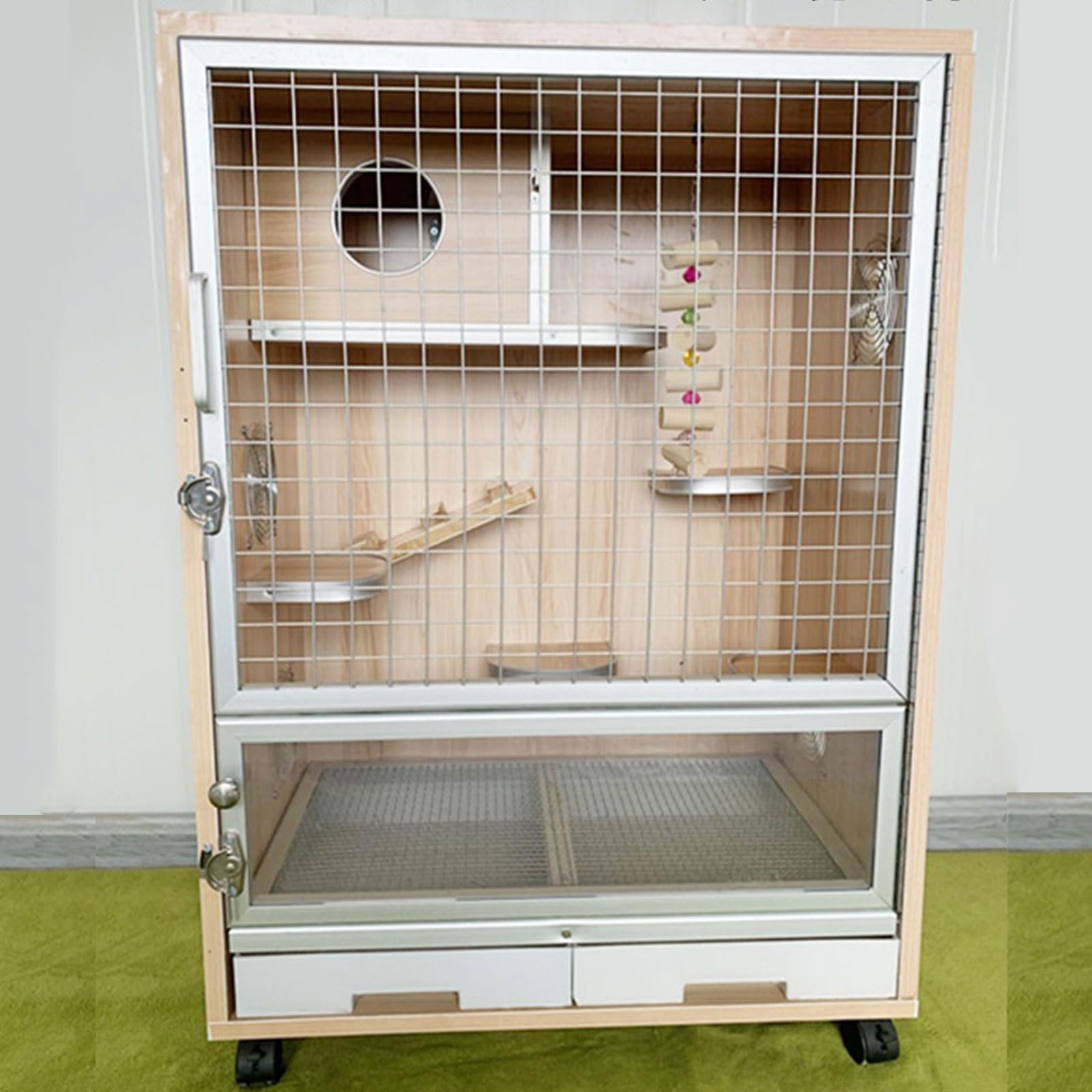 Gabbia Roditori, Gabbia per Conigli, per Ratti Adulti/Conigli/furetti/cincilla/Gatti/porcellini D'India/Grosso Criceto, Gabbia per Conigli da Interno