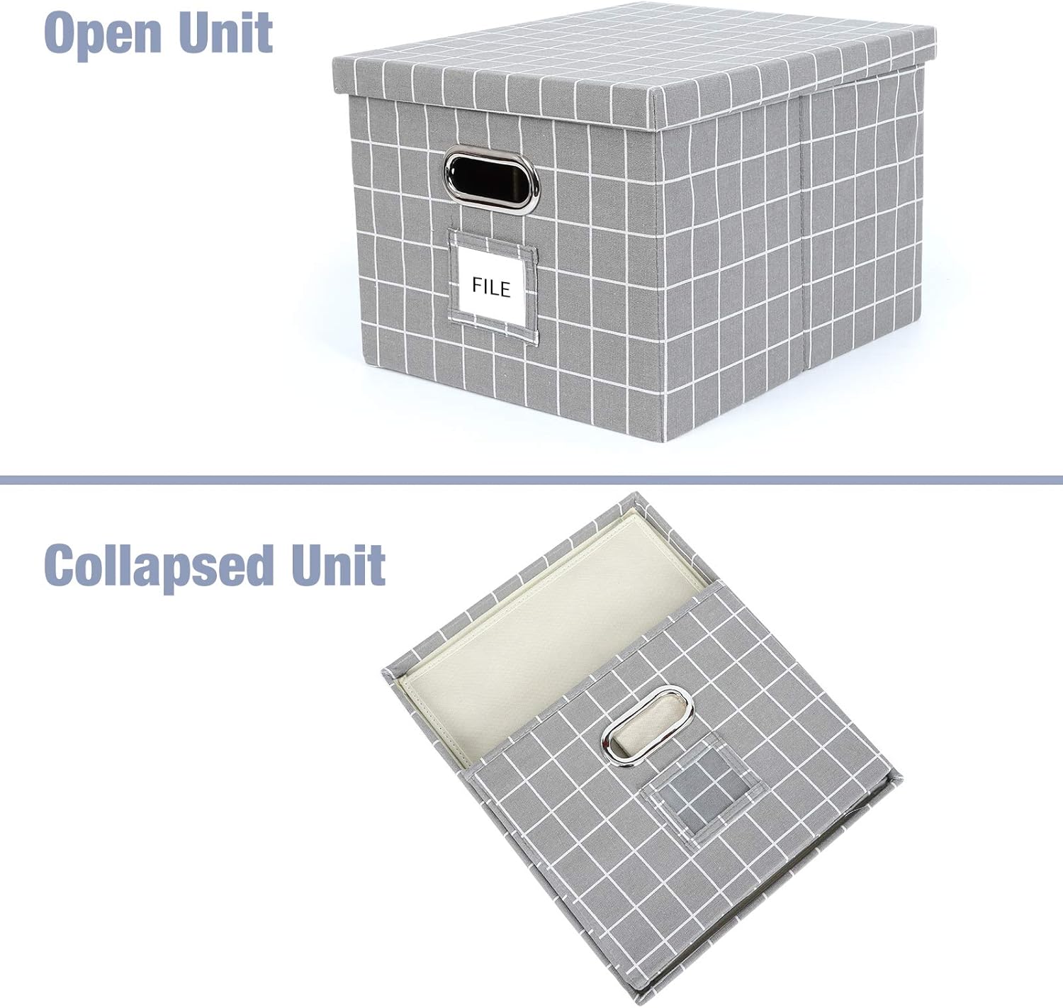 Blасk Frіdау - 80% оƒƒ Upgraded Collapsible Hanging File Storage Boxes with Smooth Sliding Rail Large Capacity Filing Organizer Letter/Legal File Floder Storage Box, Office Box (Grey Lattice, Pack of 1) Gеt Sресіаl Prісе Upgraded Collapsible Hanging File Storage Boxes with Smooth Sliding Rail Large Capacity Filing Organizer Letter/Legal File Floder Storage Box, Office Box (Grey Lattice, Pack of 1)