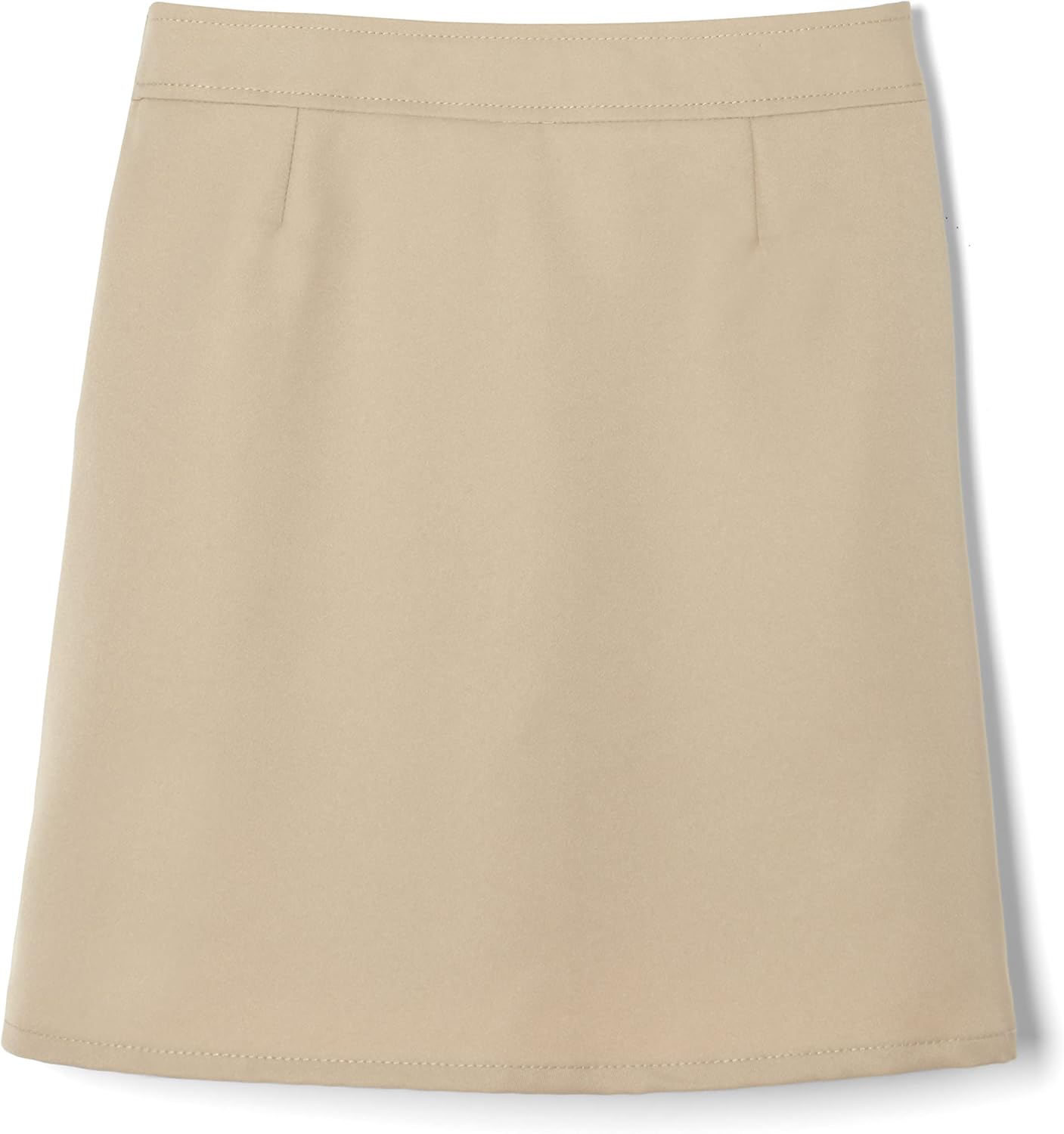 French Toast girls Adjustable Waist Two-tab Pleated-front Scooter Skirt, Khaki, 14 1/2 Plus: Clothing, Shoes & Jewelry