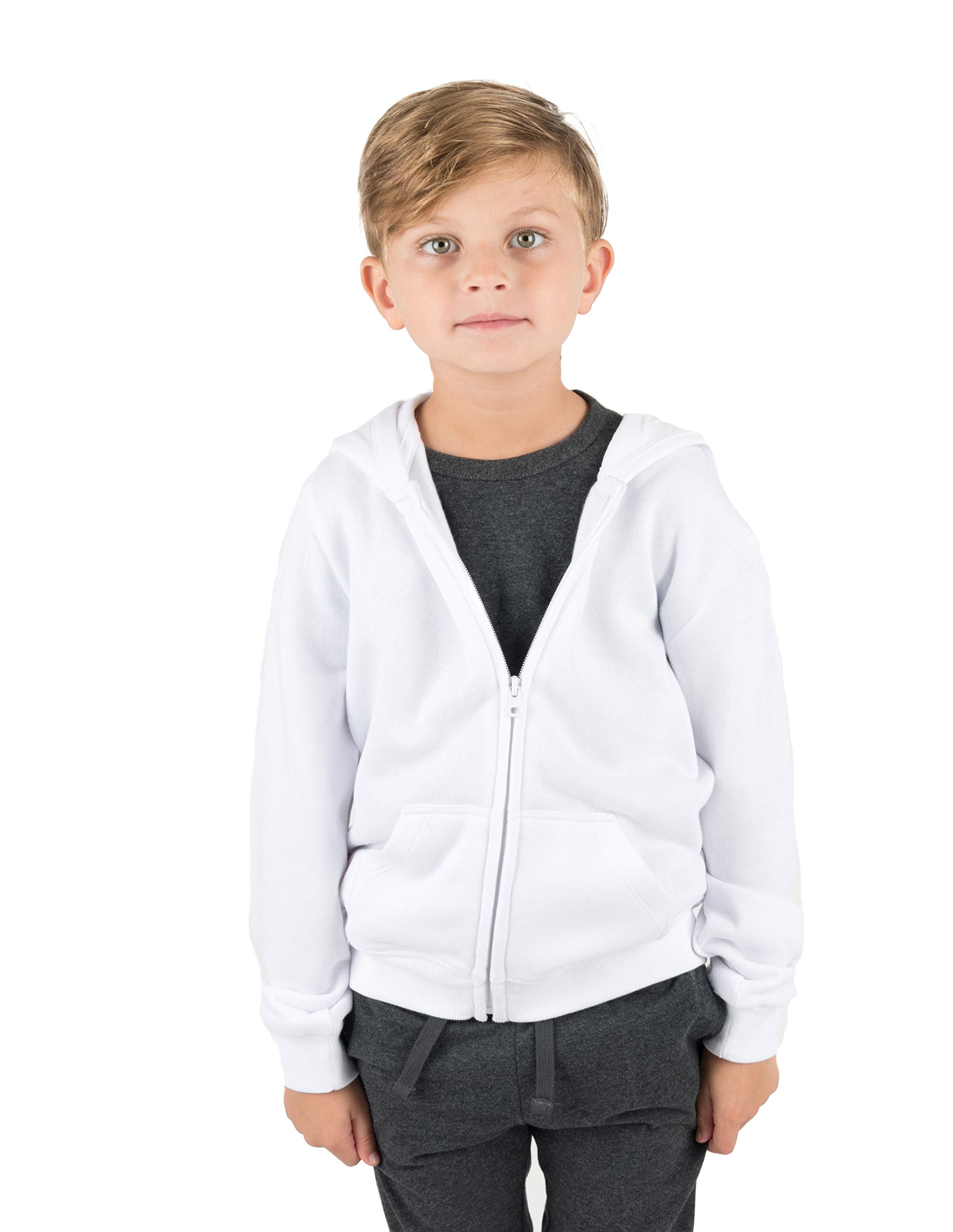 LeveretKids & Toddler Boys Girls Sweatshirt Hoodie Jacket Variety of Colors (Size 2-14 Years)