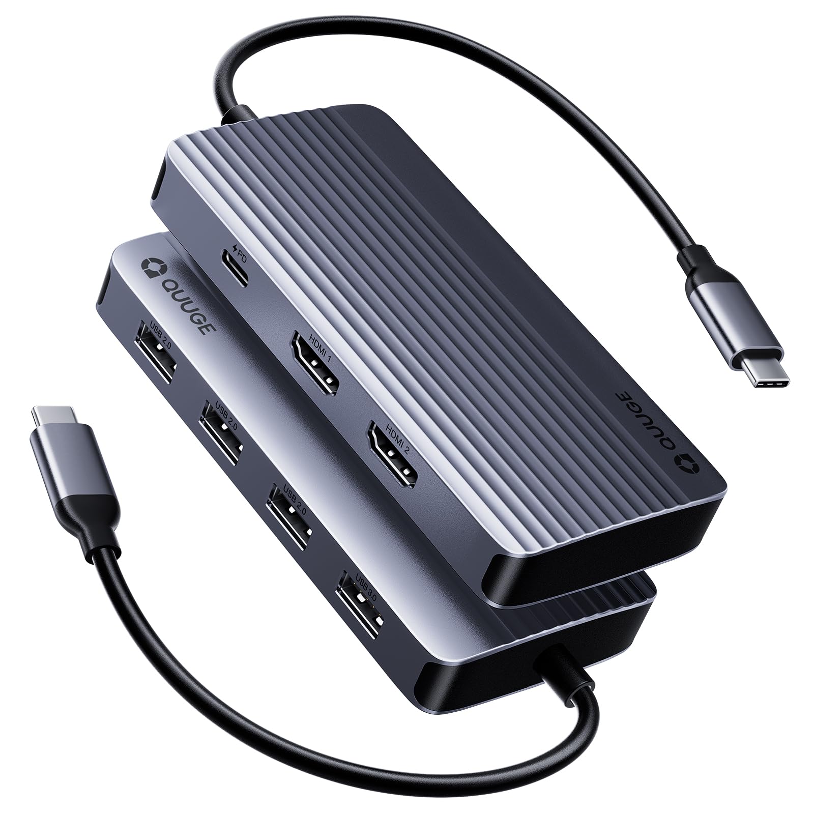 Amazon | QUUGE ドッキングステーション デュアルモニター 2 HDMI、7