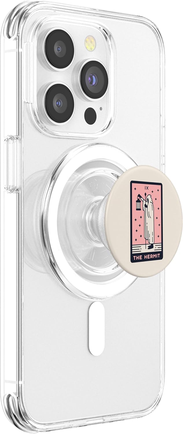 Tarot Card The Hermit PopSockets PopGrip for MagSafe - Image 4