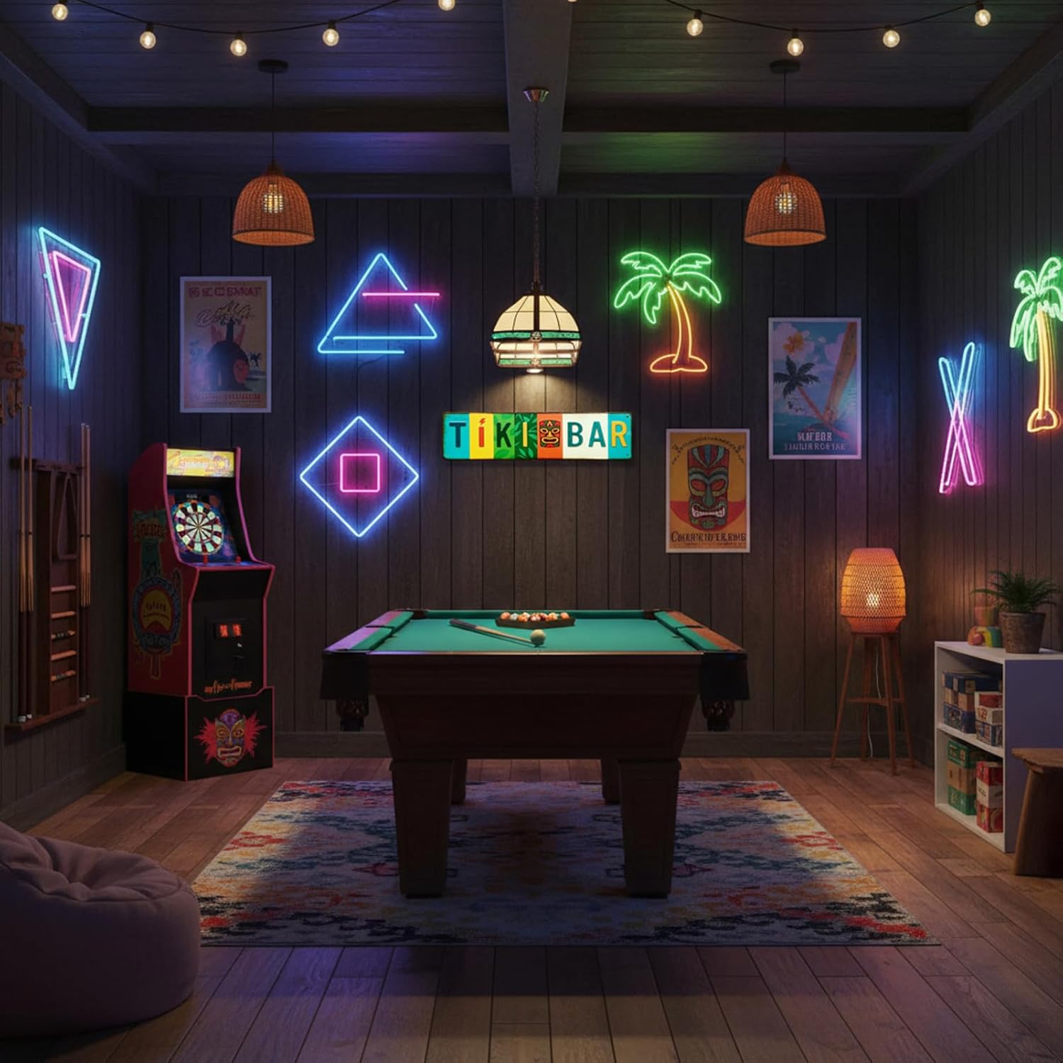 Tiki Bar All-Aluminum Metal Sign – Tropical Wall Decor for Home Bar, Patio, Poolside, Garden, Outdoor Party Decorations – 16 x 4 Inch - Image 6