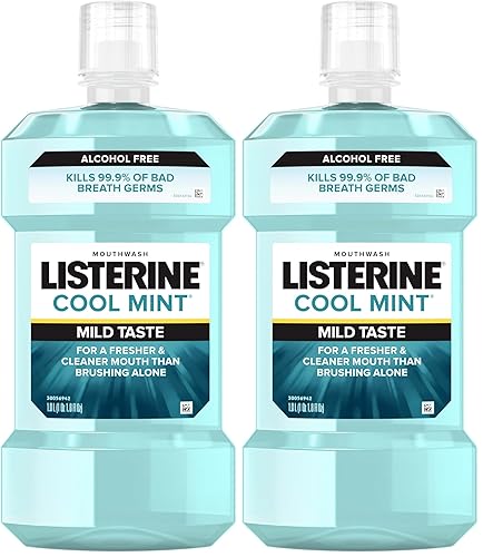 Miniatura 9 de Listerine Enjuague bucal sin alcohol, enjuague bucal sin alcohol para matar el 99% de los gérmenes que causan mal aliento para el aliento fresco