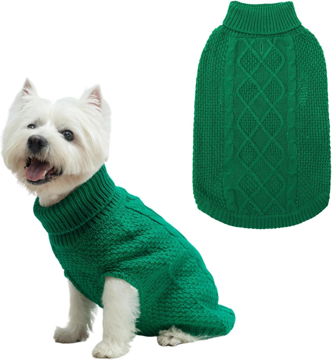 Mihachi Turtleneck Dog Sweater Winter Coat Apparel