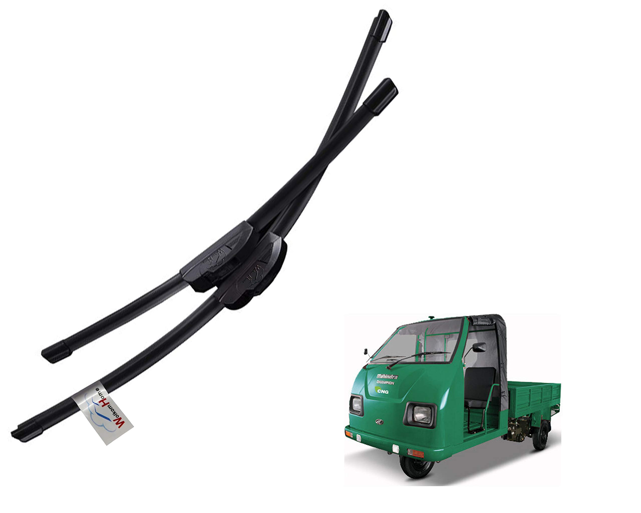 WolkomHome High Performance Replacement Car Wiper Blade U Hook Banana Type Right 16" Left 16" for Mahindra Champion