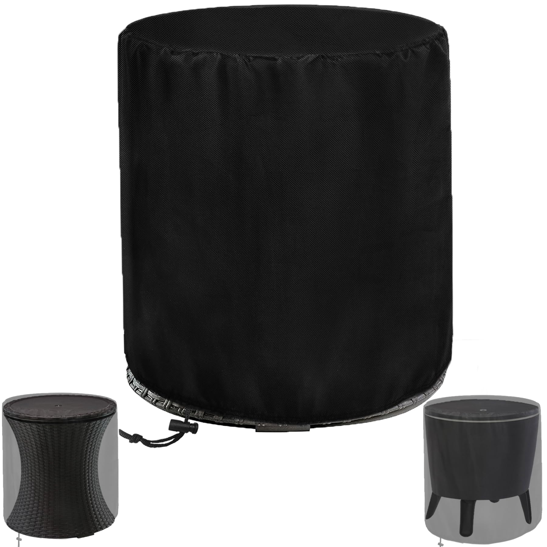 Patio Cooler Bar Table Cover For Keter Pacific 7.5 Gallon Cool Bar, Waterproof Outdoor Cool Bar Table Cover For Keter Beer And Wine Cooler Side Table, 21" D X 23" H