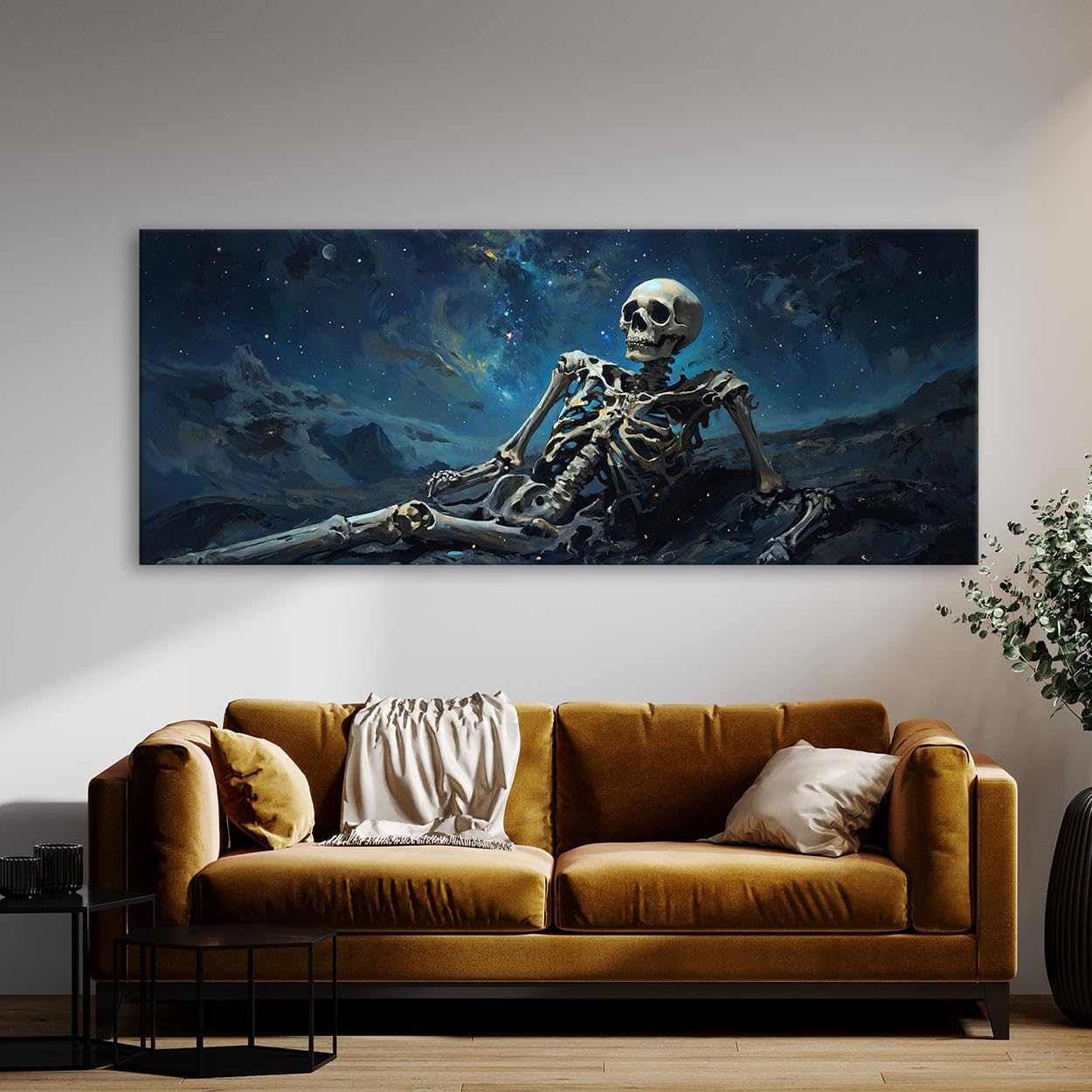 Amazon.com: Sense Canvas Skeleton Eternal Cosmic Rest 15 Canvas