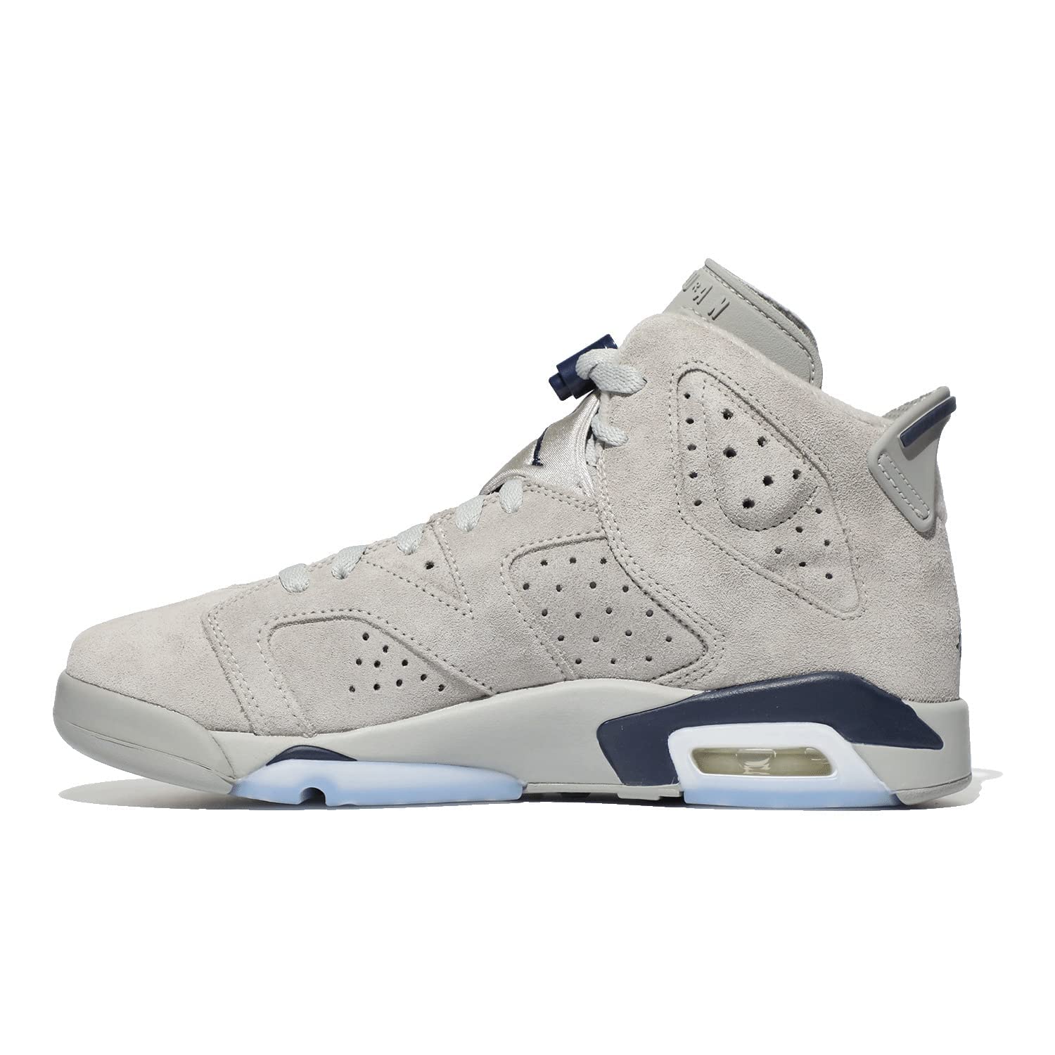 Jordan Boy's Air 6 Retro (Big Kid) Magnet/College Navy 5 Big Kid M