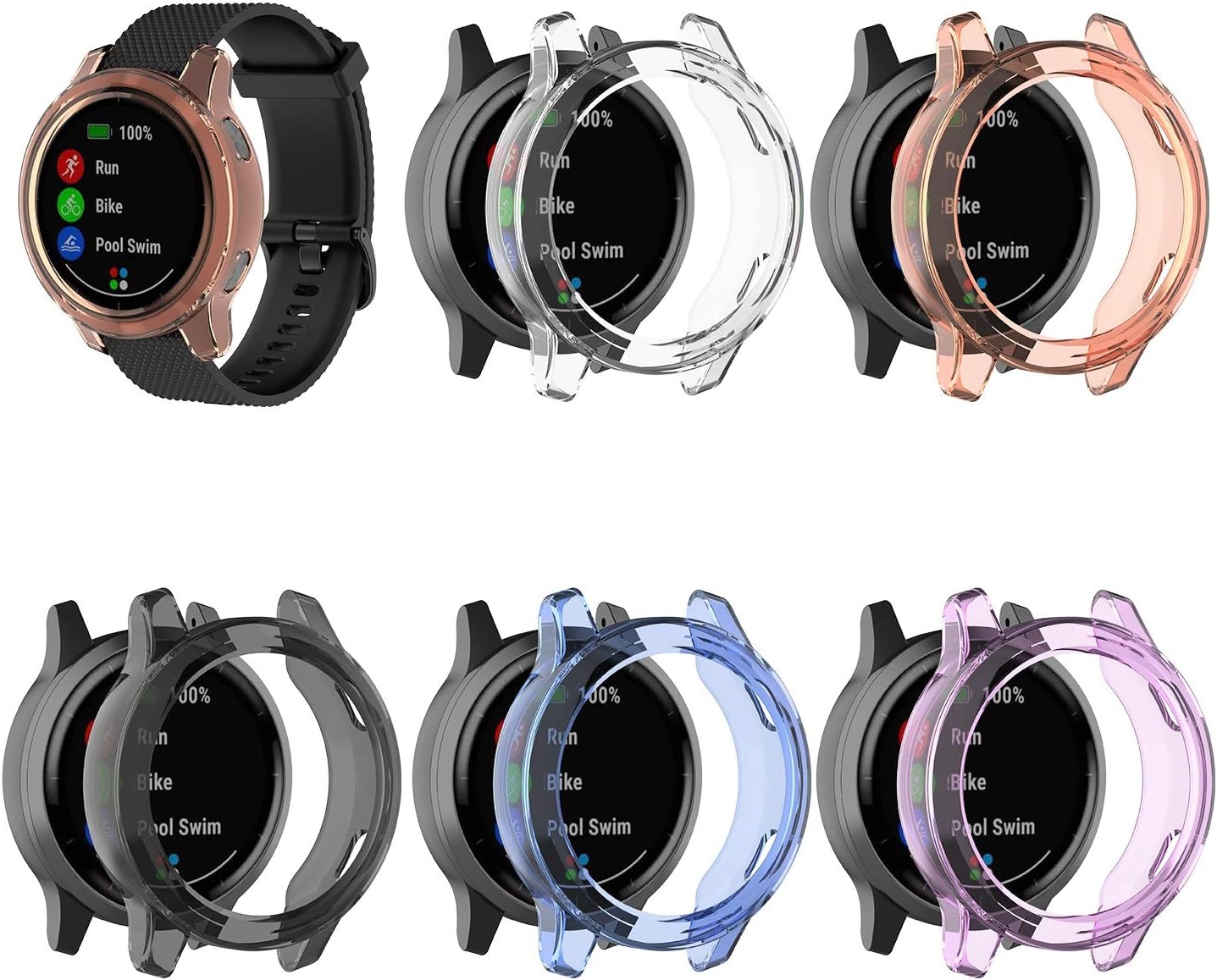 Coque De Protection Métal Pour Garmin Vivoactive 5 / Active 5 - Anti-chocs, Légère, Accès Aux Boutons