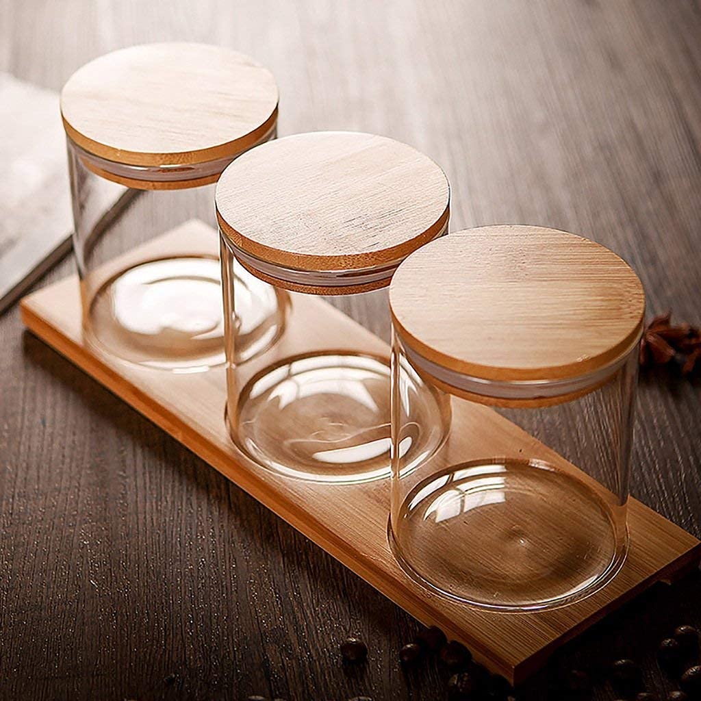 Récipient d'assaisonnement en verre au design épuré et finitions soignées