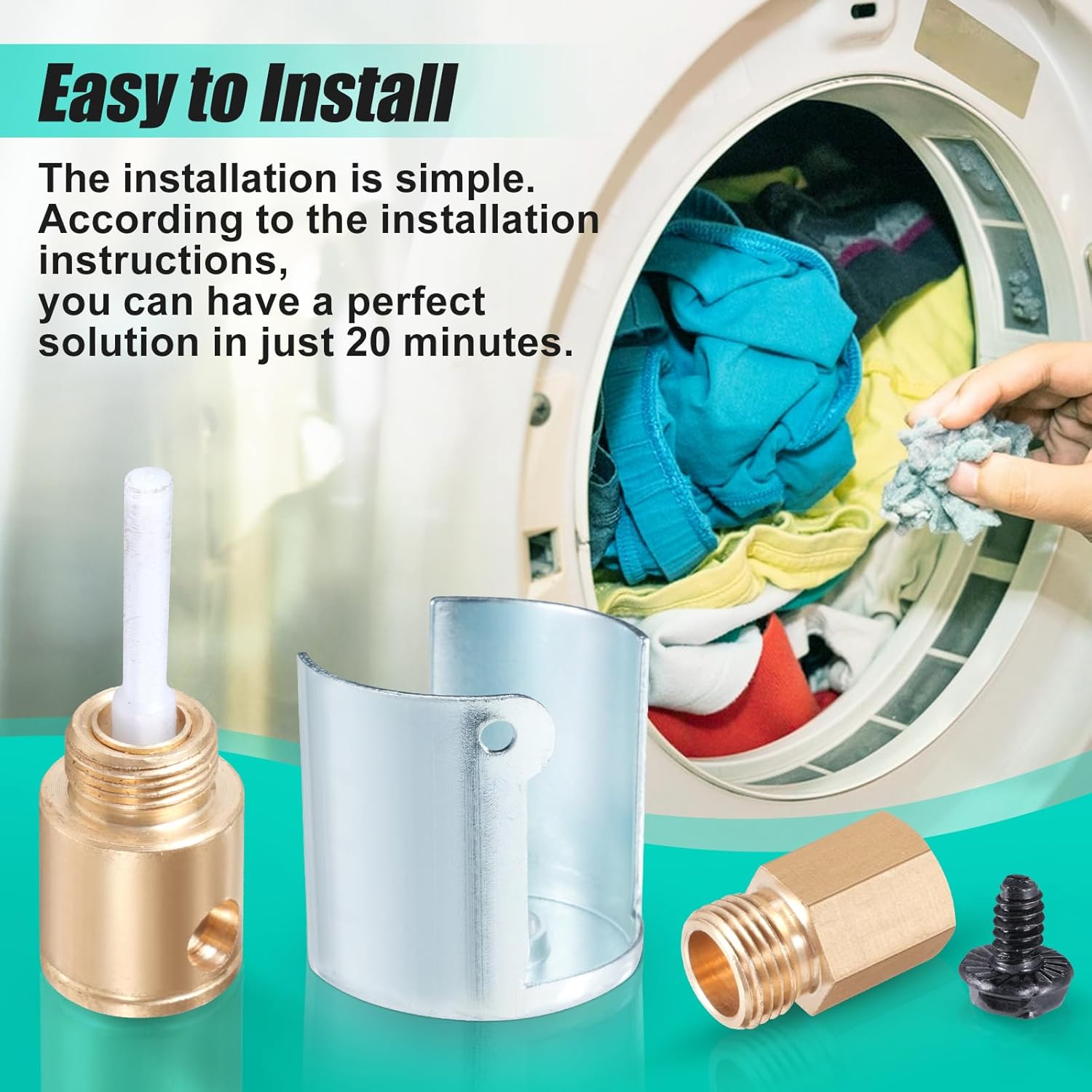 WE25X217 Liquid Propane Conversion Kit fit for GE, Hotpoint Gas Dryers, Natural Gas to LP Conversion Kit Replace WE25X0217, WE25X0190, WE25X0214, WE25M32, WE25X0216 with Instructions