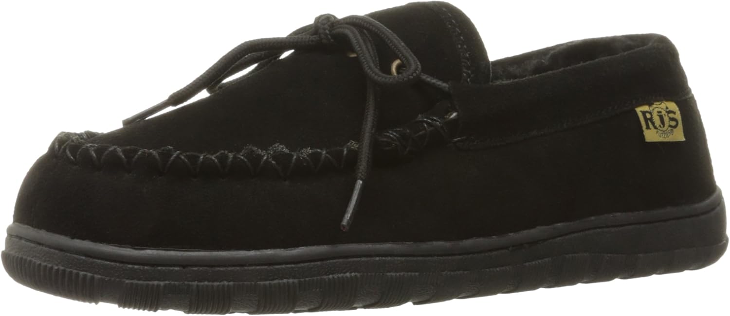 Cloud Nine Sheepskin Women's Moccasin Slippers, Soft Sheepskin Lined, Suede Upper, Cozy Indoor Outdoor House Shoes for Women