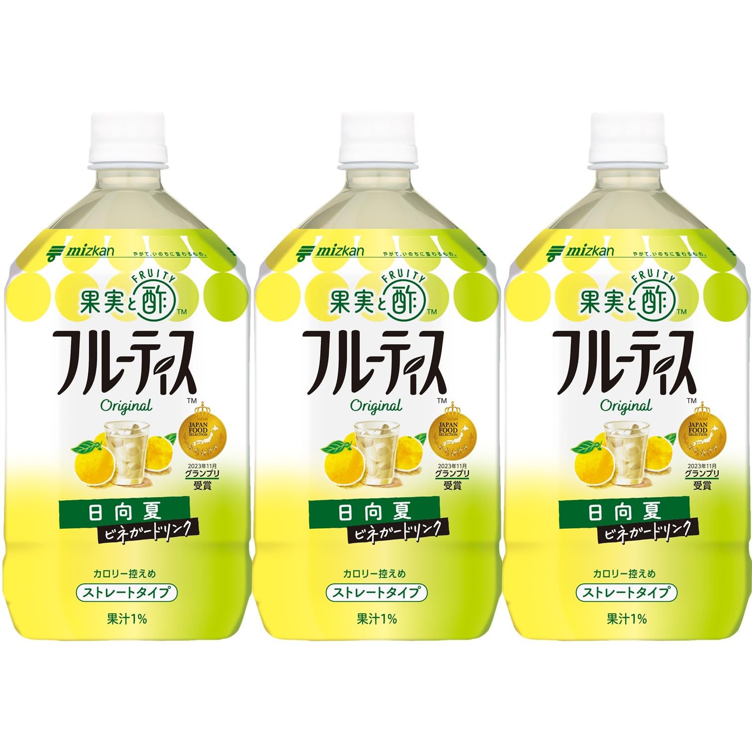 Amazon.co.jp: ミツカン フルーティス 日向夏ストレート 1000ml×3個