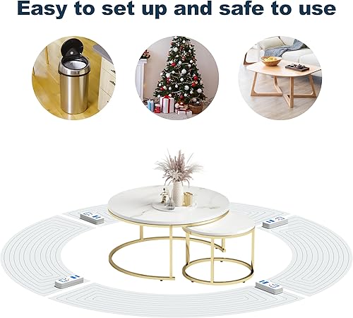 Miniatura 6 de petnais Scat Mat - Tapete electrónico de entrenamiento de mascotas para interiores para perros y gatos, pantalla LED mantiene a las mascotas