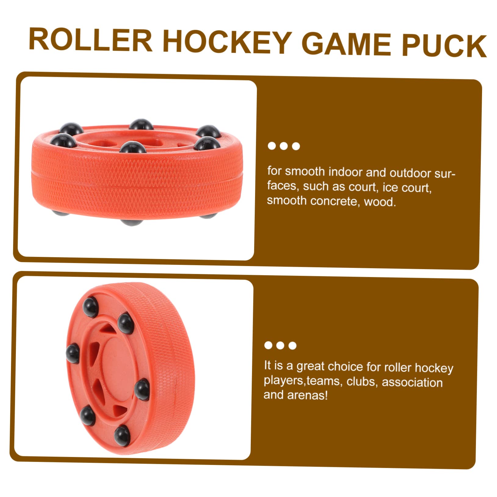 Abaodam Palet de Hockey roulettes Professionnel Rondelle Entraînement pour Hockey de Équipement Lourd pour Joueurs Clubs pour Surfaces Lisses