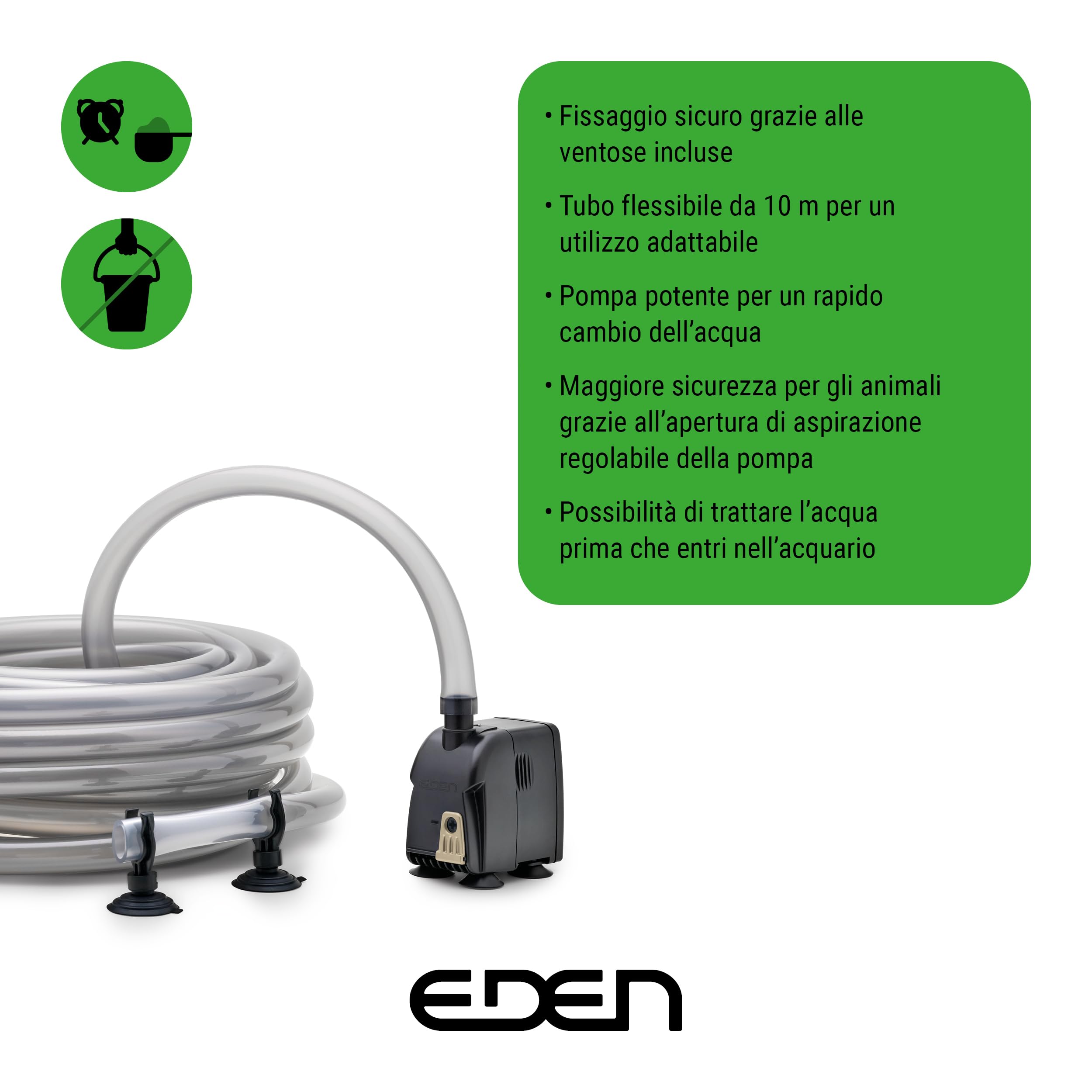 EDEN CDA 600 Ricambio dell'acqua