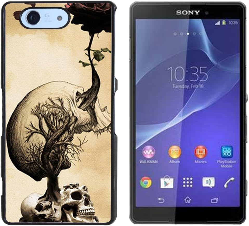 Skull Devil Diablo Hard Plastic and Aluminum Back Case For Sony Xperia Z3 mini Compact