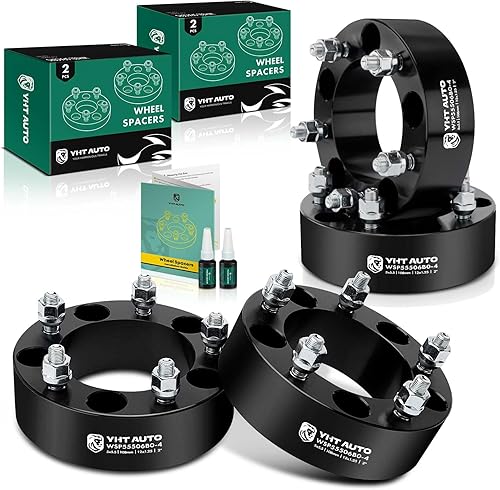 YHTAUTO Espaciadores de rueda de 5 x 5.5 de 2 pulgadas compatibles con Chevrolet, modelos Suzuki, Tracker, Geo Tracker, Vitara espaciadores de