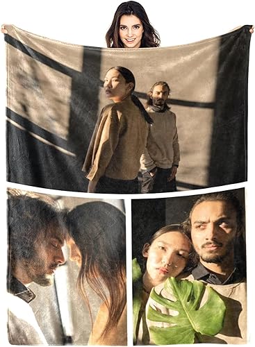 Miniatura 8 de bonim Manta personalizada con fotos, texto, manta personalizada para padre, mamá, niños, perros, amigos o pareja, 60 x 80 pulgadas