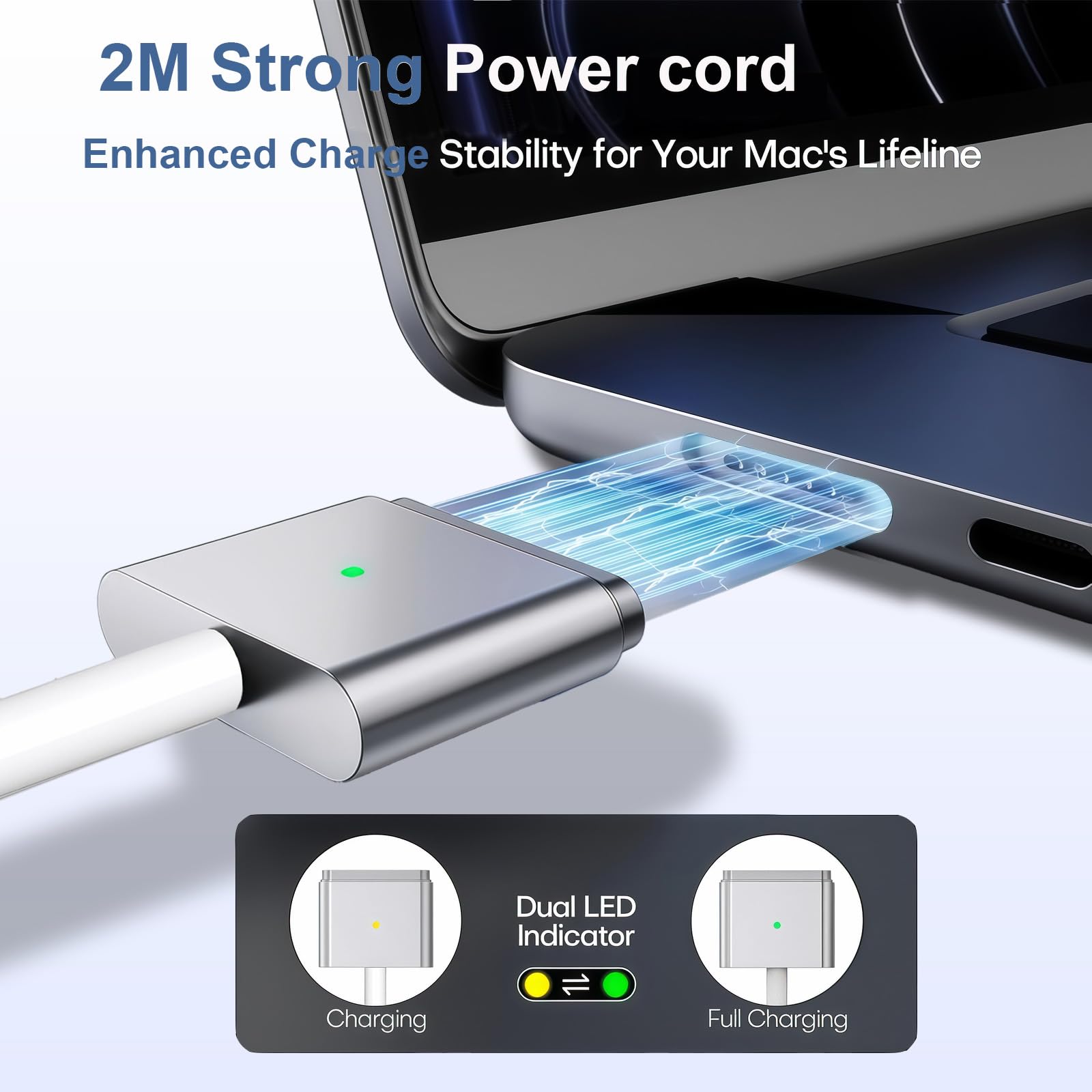 Lerobo 45W Computer portatili Caricatore, per Caricabatterie Mac Book Air T-Tip, Compatibile con Mac Book Air 11 pollici e 13 pollici 2012-2017, per i Modelli A1435, A1436, A1465, A1466