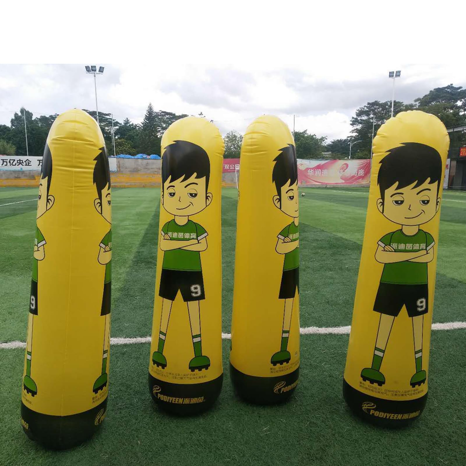 Manichino da Portiere di Calcio,Manichino da Calcio in PVC,Manichino da Allenamento per Portiere,Resistente all'Usura E Impermeabile,per Calcio Difensore Calcio Libero