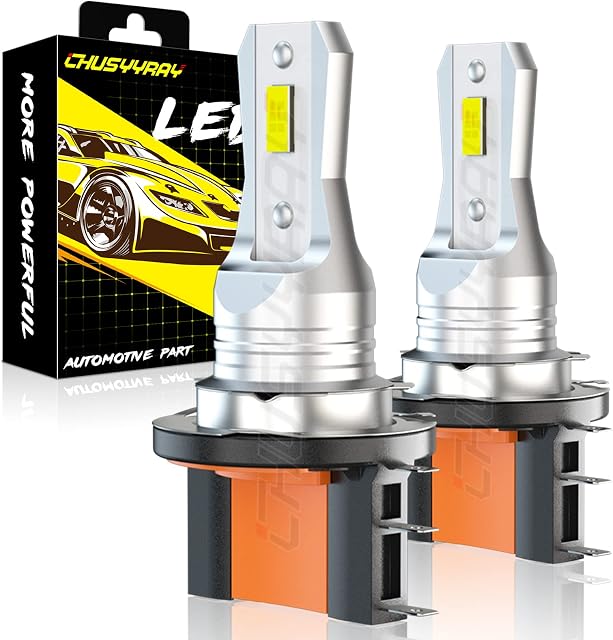 CHUSYYRAY H15 LED Headlight Bulbs, H15 High Beam Low Beam Daytime Running Light LED Bulbs, 60W 8000LM 6000K Xenon White Super Bright LED Replacement Bulbs, CSP Lamp Beads, Plug and Play, Pack of 2