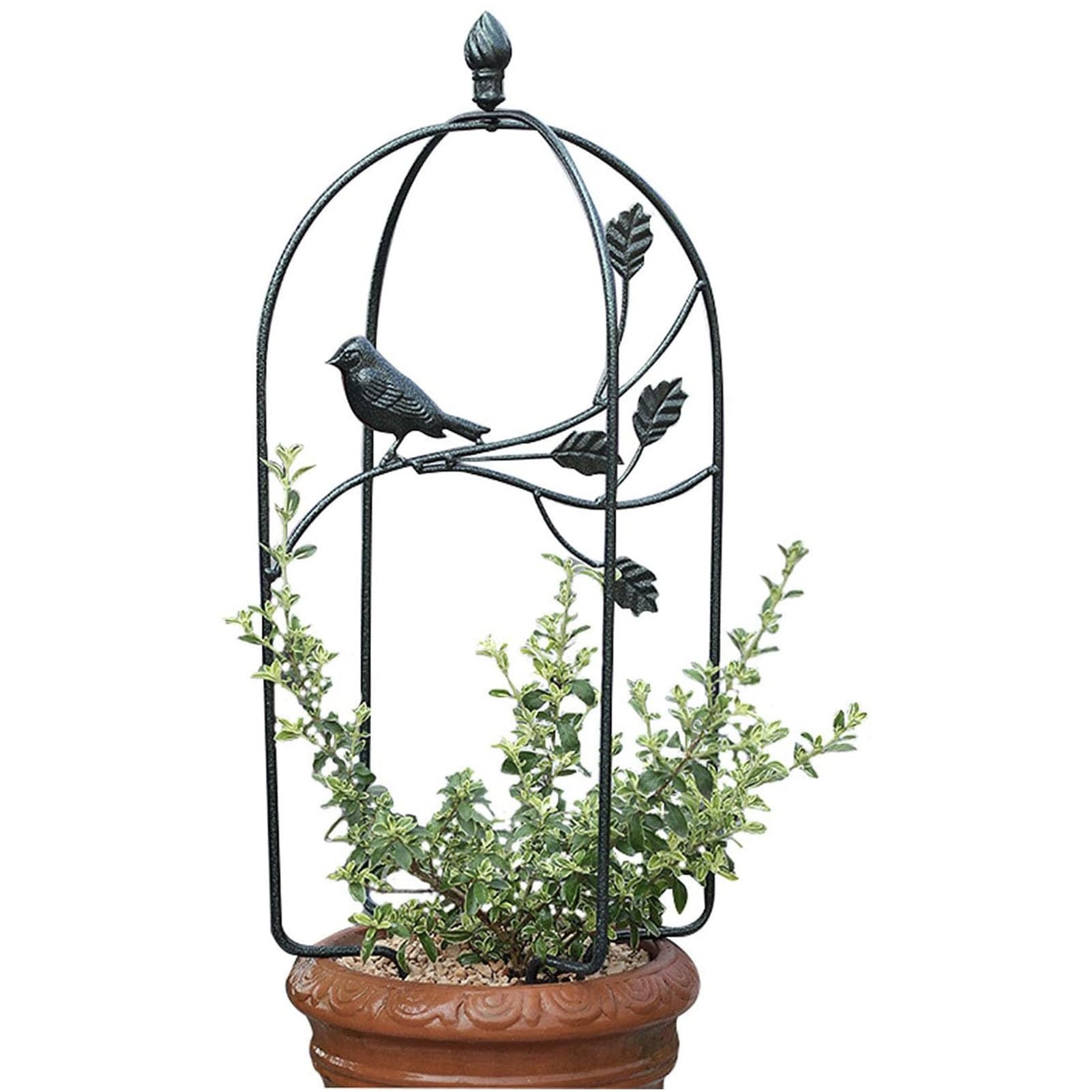 Treillis obélisque de jardin pliant pour tuteurer vos plantes en pot