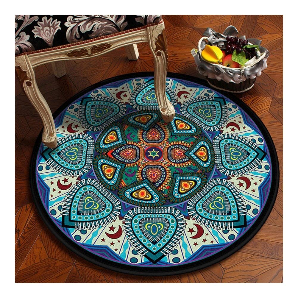 Tapis de sol rond anti-slip résistant à l'usure pour un entretien facile