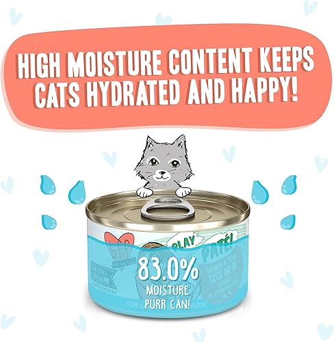 Miniatura 4 de Weruva B.F.F. Play - Los mejores amantes del paté de amigo felino, Aw Yeah!, salmón y atún, lata de 2.8 onzas (paquete de 12)