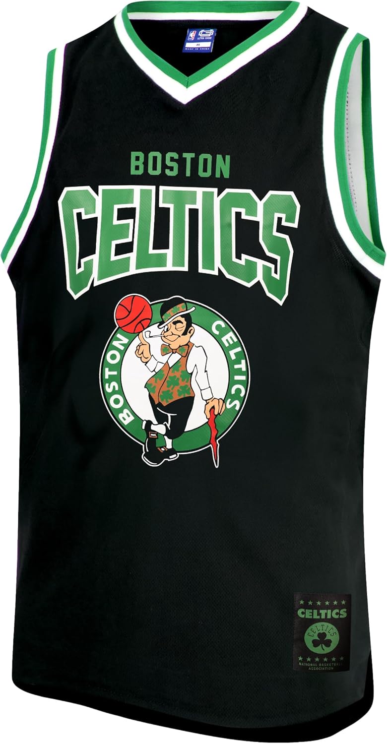 Ultra Game Men's NBA Official Super Soft Sleeveless Tank Top Muscle T-Shirt - Black