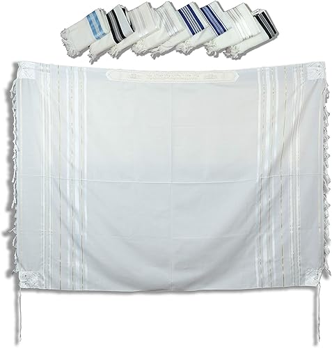 TALITANIA Chal de oración judía de lana tradicional hombres kosher tallit gadol para BAR MITZVAH y todas las edades