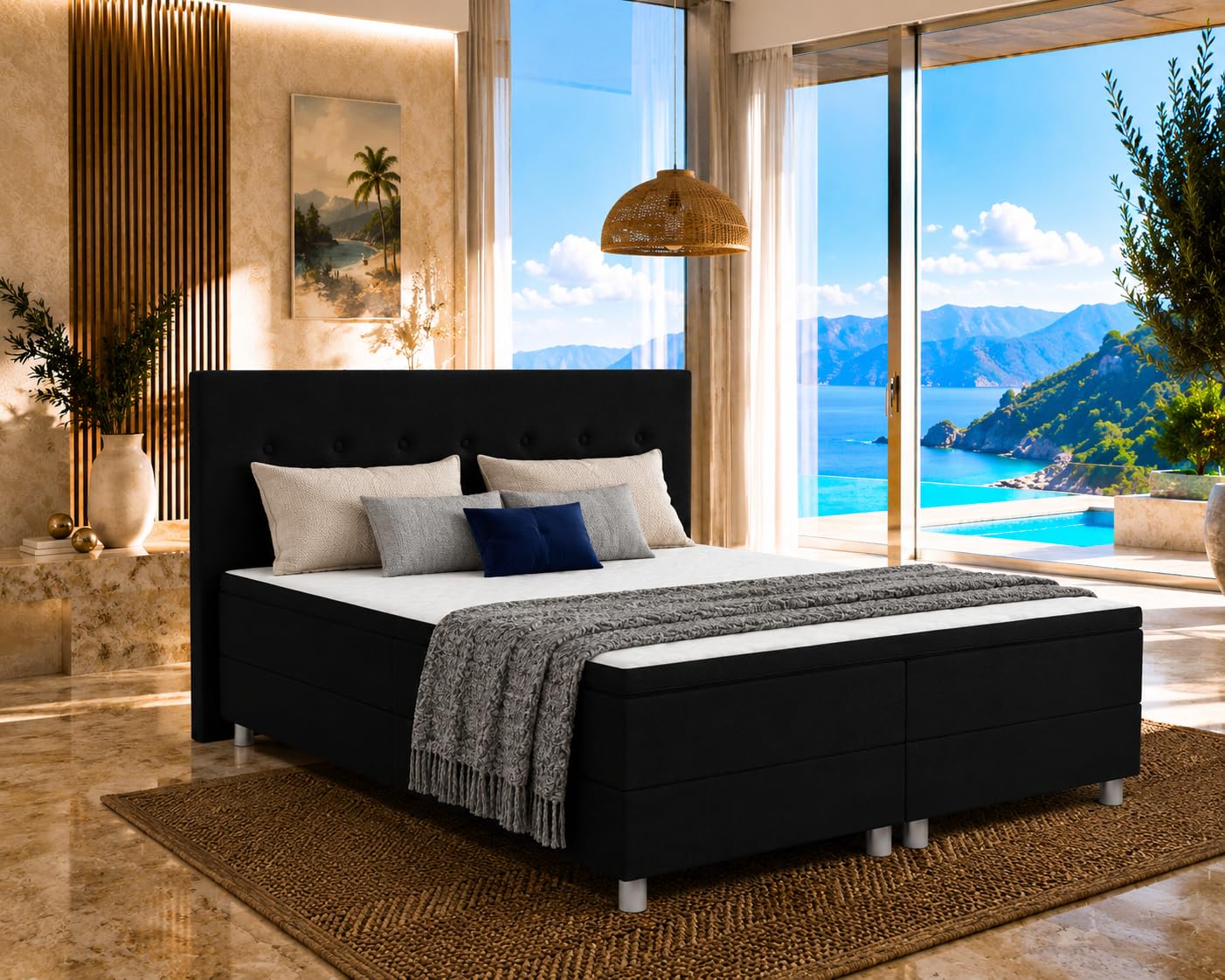Best for You Boxspringbett Neo First Class Bett in verschiedenen Farben und Größen